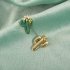 1 Pair Women Ear Studs Cactus Earrings Simple Alloy Plant Eardrop Jewelry green