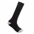 1 Pair Women Men Electric Heated Socks Pure Cotton Sports Foldable Rechargeable Winter Warm Ski Long Socks Black dark grey 2200 battery