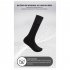 1 Pair Women Men Electric Heated Socks Pure Cotton Sports Foldable Rechargeable Winter Warm Ski Long Socks Black dark grey 2200 battery