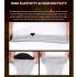 1 Pair Women Men Electric Heated Socks Pure Cotton Sports Foldable Rechargeable Winter Warm Ski Long Socks Black dark grey 2200 battery