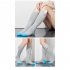 1 Pair Women Men Electric Heated Socks Pure Cotton Sports Foldable Rechargeable Winter Warm Ski Long Socks Black dark grey 2200 battery