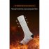 1 Pair Women Men Electric Heated Socks Pure Cotton Sports Foldable Rechargeable Winter Warm Ski Long Socks Black dark grey 2200 battery