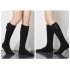 1 Pair Women Men Electric Heated Socks Pure Cotton Sports Foldable Rechargeable Winter Warm Ski Long Socks Black dark grey 2200 battery