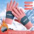 1 Pair Women Warm Gloves Windproof Cold Proof Double Layer Patchwork Touch Screen Gloves Full Finger Mittens Black