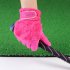 1 Pair Women Winter Golf Gloves Anti slip Artificial Rabbit Fur Warmth Fit For Left and Right Hand Pink 20 size