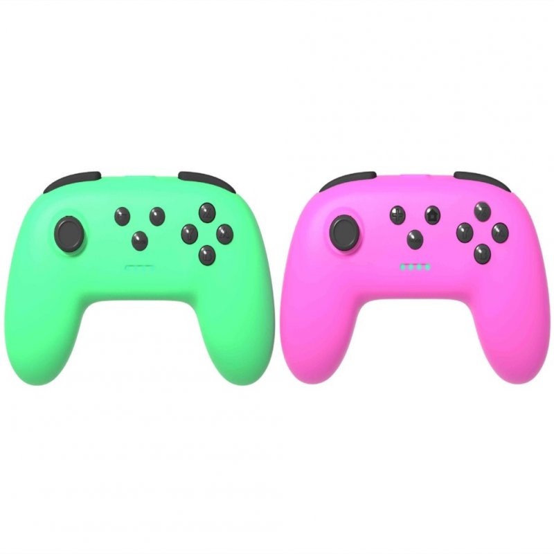 1 Pair of Bluetooth Wireless Game Controller for Switch Pro  Green + pink