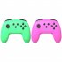 1 Pair of Bluetooth Wireless Game Controller for Switch Pro  Green   pink