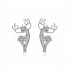 1  Pair of  Women s  Earrings  Alloy  Christmas Deer shape  Earrings Golden