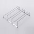 1 Pcs 1 5 Rows Stainless Steel Wall Mount Stemware Wine Glass Hanging Rack Holder Shelf 4 row with screws