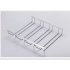 1 Pcs 1 5 Rows Stainless Steel Wall Mount Stemware Wine Glass Hanging Rack Holder Shelf 4 row with screws