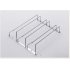 1 Pcs 1 5 Rows Stainless Steel Wall Mount Stemware Wine Glass Hanging Rack Holder Shelf 4 row with screws