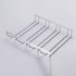 1 Pcs 1 5 Rows Stainless Steel Wall Mount Stemware Wine Glass Hanging Rack Holder Shelf 5 Row with screws