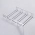 1 Pcs 1 5 Rows Stainless Steel Wall Mount Stemware Wine Glass Hanging Rack Holder Shelf 1 row with screws