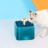 1 Plastic New Translucent Macaron Color Silent Pet Water Dispenser Orange British regulatory