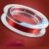 1 Roll Nylon 150 Meters Fishing  Line Wine Red Transparent Strong Pulling Force Fishing Line Wine red 150 meters