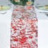 1 Roll Table Runner Reusable Cuttable Metallic Decorations Glitter Foil Runners For Wedding Christmas Thanksgiving Anniversary Birthday Party coffee rose gold