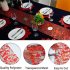 1 Roll Table Runner Reusable Cuttable Metallic Decorations Glitter Foil Runners For Wedding Christmas Thanksgiving Anniversary Birthday Party Christmas green