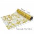 1 Roll Table Runner Reusable Cuttable Metallic Decorations Glitter Foil Runners For Wedding Christmas Thanksgiving Anniversary Birthday Party Christmas green