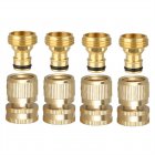 1 Set 3/4 Inch Garden Hose Quick Connector Kit Faucet Clip-on Fittings Parts
