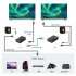 1 Set 4k 120m Hdmi Extender Cat5e Cat6 Ethernet Hdmi to Rj45 Audio Edid Network Extender UK Plug