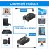 1 Set 4k 120m Hdmi Extender Cat5e Cat6 Ethernet Hdmi to Rj45 Audio Edid Network Extender UK Plug