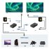 1 Set 4k 120m Hdmi Extender Cat5e Cat6 Ethernet Hdmi to Rj45 Audio Edid Network Extender US Plug
