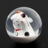 1 Set Acrylic Fortune Lucky Cat Round Gear Ball Shift Knob Adapter Translucent