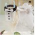 1 Set Bridal Groom Lace Dress Shape Cup Covers for Decoration