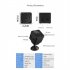 1 Set CCTV Camera F9 1080p Hd Wifi Cam Mini Ip Camera Infrared Night Vision Camcorder Black
