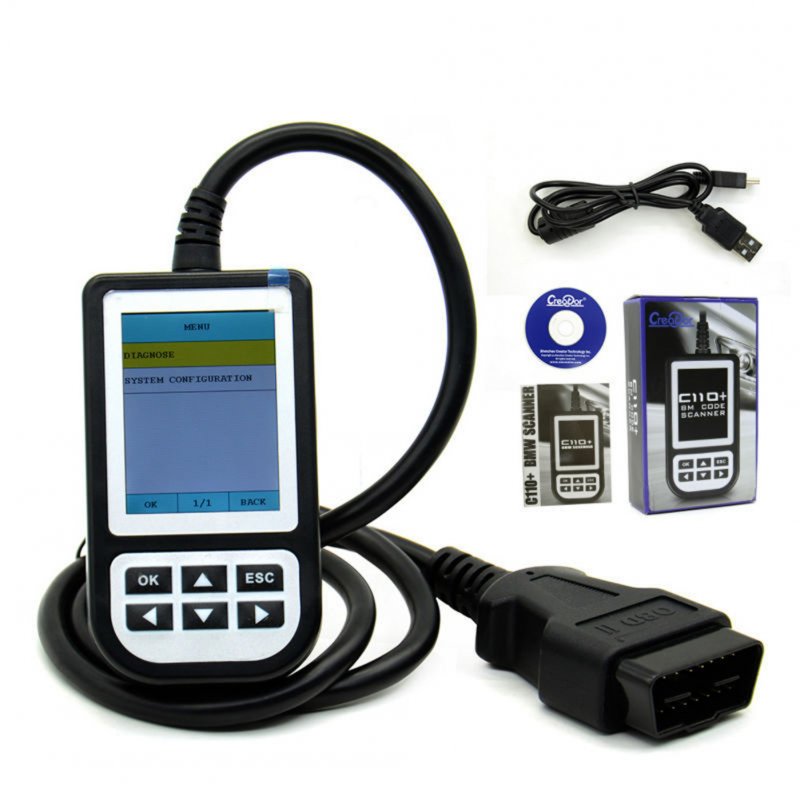 1 Set Car Detector C110+ Code Reader Engine Fault Diagnosis Instrument Code Reader Scanner Scanning Tool