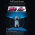 1 Set Car Driving Recorder Front Rear Double Lens Dash Cam 1080P HD Night Vision Reversing Camcorder Black
