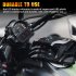 1 Set Car Motorcycle Dc 12 24v Dual Battery Led Display Voltmeter Voltage Gauge Surface Panel Waterproof Parts black