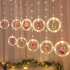 1 Set Christmas  String  Lights Curtain Lights Christmas Cartoon Modeling Led Lights Room Decoration