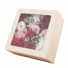 1 Set Creative Soap  Flower Safe Non irritating Non toxic Dissolves Quickly Romantic Holiday Gift Box For Lover Mother Friend KS 3