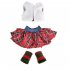 1 Set Doll  Clothes Fashion Christmas Elf Series Nightgown Pettiskirt Suit  without Dolls  Nightgown   white shoes