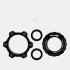 1 Set G610 Center  Lock  To  6 hole  Adapter 100 15 To 110 15 Center Lock Conversion Washer Black