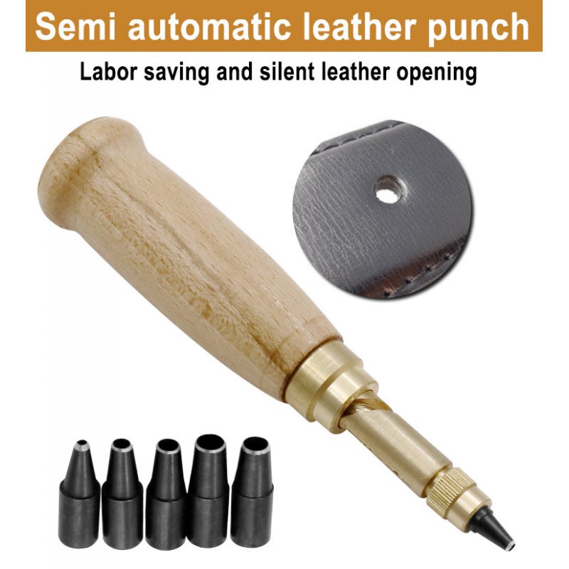 1 Set Leather Screw Hole Punch Bookbinding Tool Kit