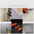 1 Set Marking  Tool Chalk Line Reel Measuring Construction Tool Free Ink 15 meter Line Orange