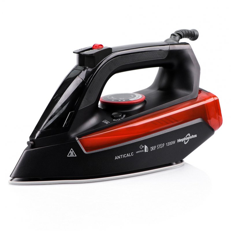 1 Set Of 110v High-power Household Electric  Iron Portable Steam Iron Ceramic Soleplate(us Plug) Black red