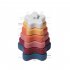 1 Set Of Baby Teether Silicone Multishape Multicolor Building Block Toy Star shape