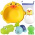 1 Set Of Children Toy Little Cute Duck Washbasin   Floating Toy   Pull out Water Sprayer Water Toy Duckling washbasin