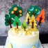 1 Set Of Felt Cake  Flag Cake Inserts Topper Green Forest Series Birthday Cake Decoration CP 410 3pcs