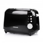 1 Set Of Smart Led Display Toasters 2 Slice Breakfast Toasters With Extra Wide Slot  uk Plug  black