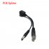 1 Set Poe Converter Poe Power Supply Cable Ethernet Adapter Poe Splitter Rj45 Injector Power Supply Module For Ip Cameras black