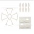 1 Set  Propeller   Protective Frame   Lampshade  Spare Parts for SYMA X22 X22W X21 X21W RC Drone White