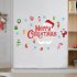 1 Set Pvc Wall Stickers Creative Merry Christmas Santa Claus Decoration For Garage Door Wall X008 small
