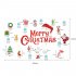 1 Set Pvc Wall Stickers Creative Merry Christmas Santa Claus Decoration For Garage Door Wall X008 small