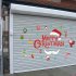 1 Set Pvc Wall Stickers Creative Merry Christmas Santa Claus Decoration For Garage Door Wall X008 large