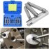1 Set Screw Extractor Steel Broken Peeled Tap Remover Speedy Grab and Fixing Screw Tool 10pcs