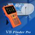 1 Set V8 Finder Pro Dvb s2 T2 C Ahd Atsc H 264 h 265 10 Bit 4 3 inch Hd Tft Lcd Screen Satellite Finder Meter US Plug